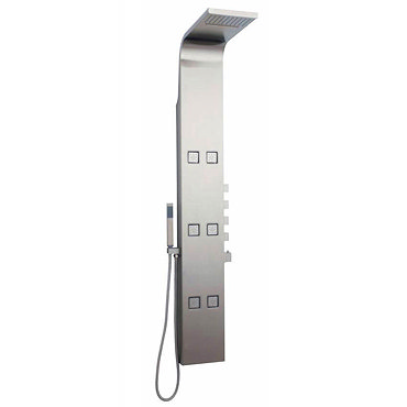 Hudson Reed Astral Thermostatic Shower Panel - Stainless Steel - AS326 Profile Large Image