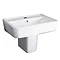 Hudson Reed - Bainbridge 600 Basin 1TH & Semi Pedestal - CBA001 Large Image