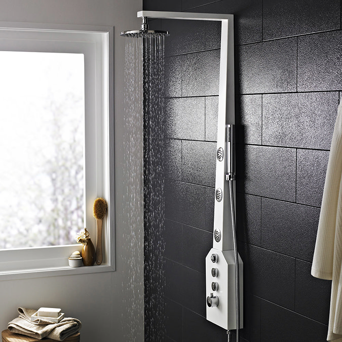 Hudson Reed - Berg Thermostatic Shower Panel - AS363 Standard Large Image
