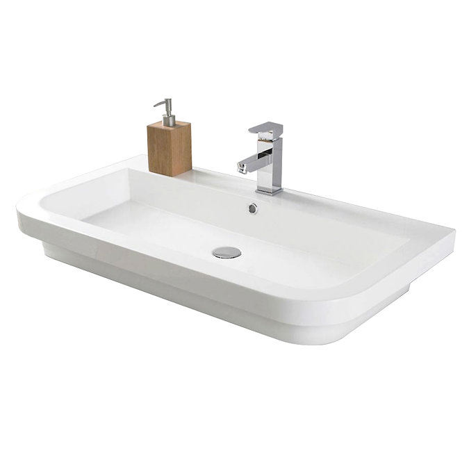 Hudson Reed Bias 900x500mm Polymarble Counter Top Basin - BAS024 Large Image