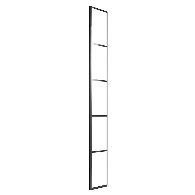 Hudson Reed 215mm Black Frame Return Screen - WRSF025 Large Image