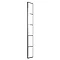 Hudson Reed 215mm Black Frame Return Screen - WRSF025 Large Image