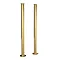 Hudson Reed Brushed Brass Freestanding Bath Standpipes - DA811 Large Image