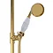Hudson Reed Brushed Brass Thermostatic Shower Valve & Rigid Riser Kit - A8117  Feature Large Image