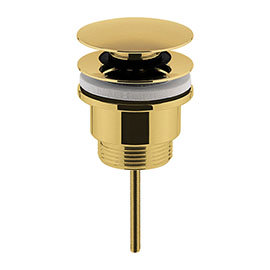 Hudson Reed Brushed Brass Universal Push Button Basin Waste - EK810 Medium Image