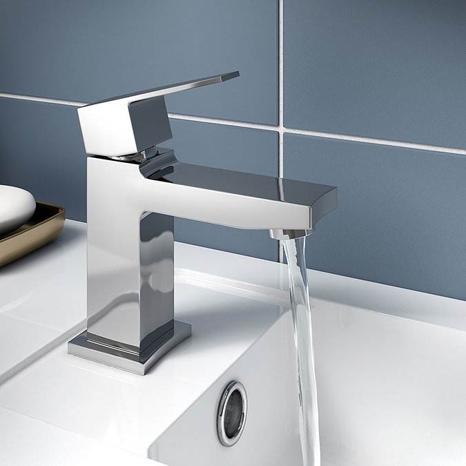 Hudson Reed Camber Mono Basin Mixer with Push Button Waste - CAM305 Profile Large Image