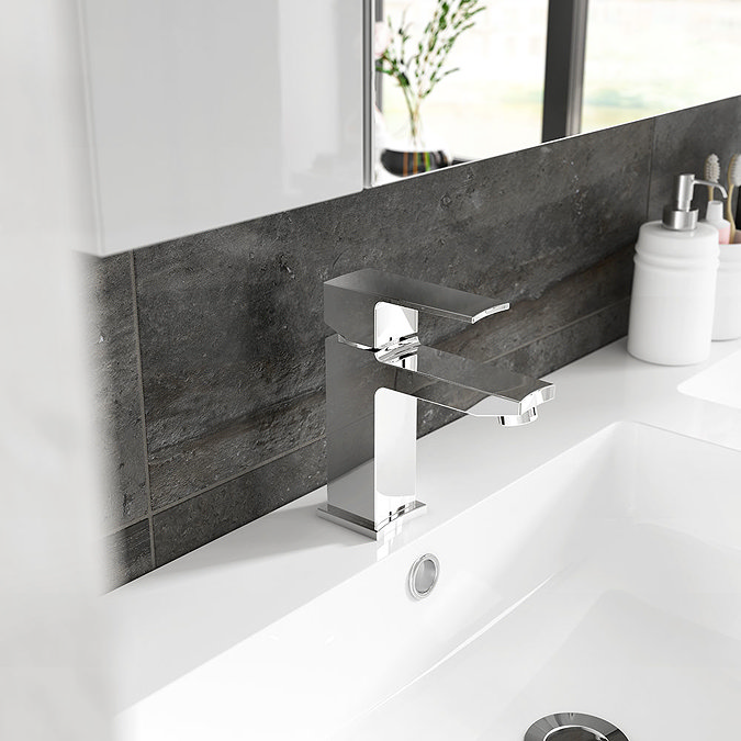 Hudson Reed Camber Mono Basin Mixer with Push Button Waste - CAM305 Feature Large Image