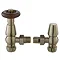 Hudson Reed Camden Satin Nickel Angled Thermostatic Valve - RV203 Large Image