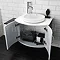 Hudson Reed Carbon Basin & Cabinet - Black & White - Left/Right hand option Profile Large Image