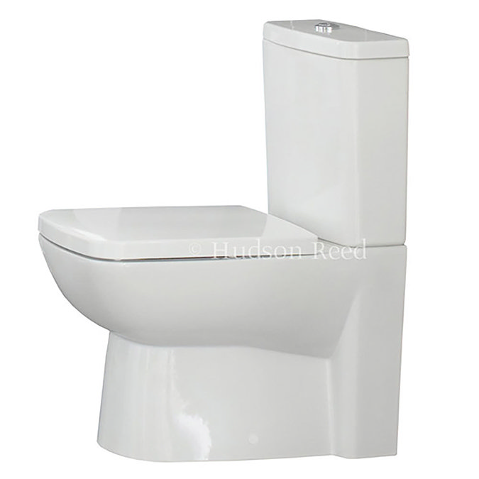 Hudson Reed Arlo Flush to Wall Toilet + Soft Close Seat  In Bathroom Large Image