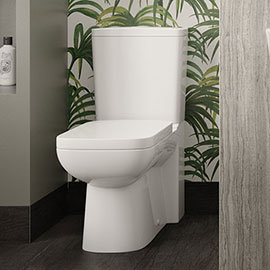 Hudson Reed Arlo Flush to Wall Toilet + Soft Close Seat Medium Image