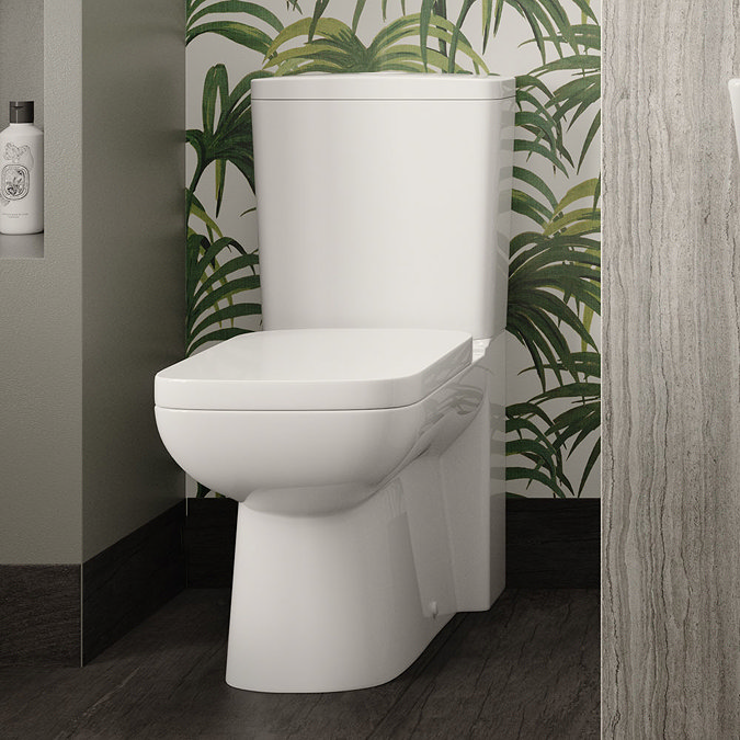 Hudson Reed Arlo Flush to Wall Toilet + Soft Close Seat Large Image