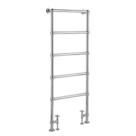 Hudson Reed Countess Floor Mounted Towel Rail 1550 x 600mm - Chrome - HL355 Large Image