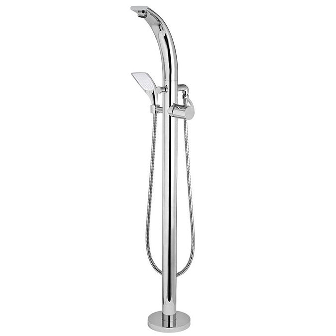 Hudson Reed - Curved Freestanding Bath/Shower Mixer - TFR342 Large Image