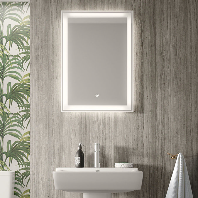 Hudson Reed Dazzle LED Touch Sensor Mirror with Demister Pad - LQ085  Profile Large Image