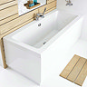 Asselby Eternalite Square Double Ended Bath + Legset Profile Large Image