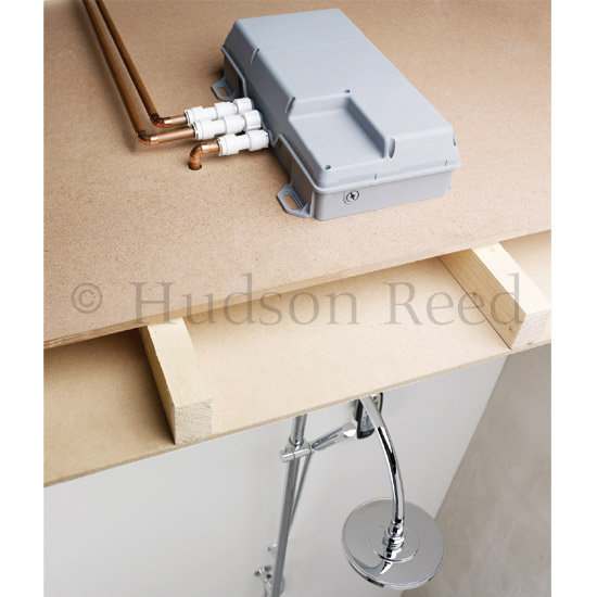 Hudson Reed Remote Digital Shower with Minimalist Grand Rigid Riser Profile Large Image
