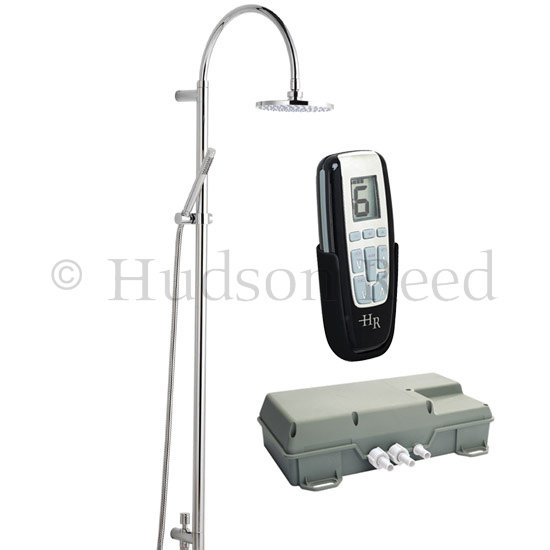 Hudson Reed Remote Digital Shower with Minimalist Grand Rigid Riser Large Image