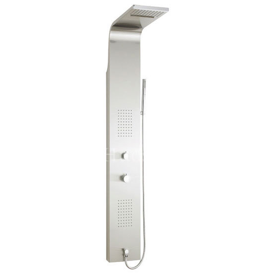 Hudson Reed - Lava Thermostatic Shower Panel - Stainless Steel - AS315 Large Image