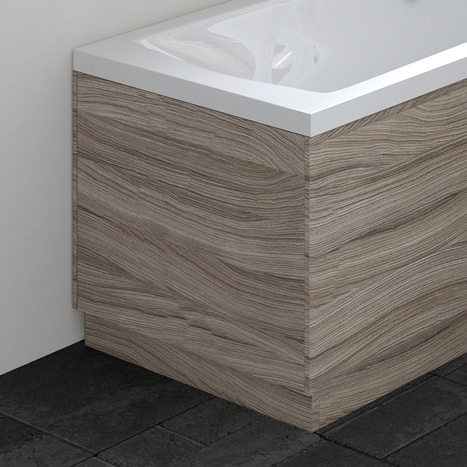 Hudson Reed Driftwood 750 End Straight Bath Panel - OFF271 Large Image