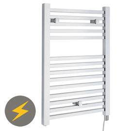 Hudson Reed Electric Only Square Heated Towel Rail - Chrome - HL150 Medium Image