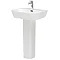 Hudson Reed - Farnham 4 Piece Wall Hung Bathroom Suite - Wall hung toilet & 1TH Basin with Pedestal 