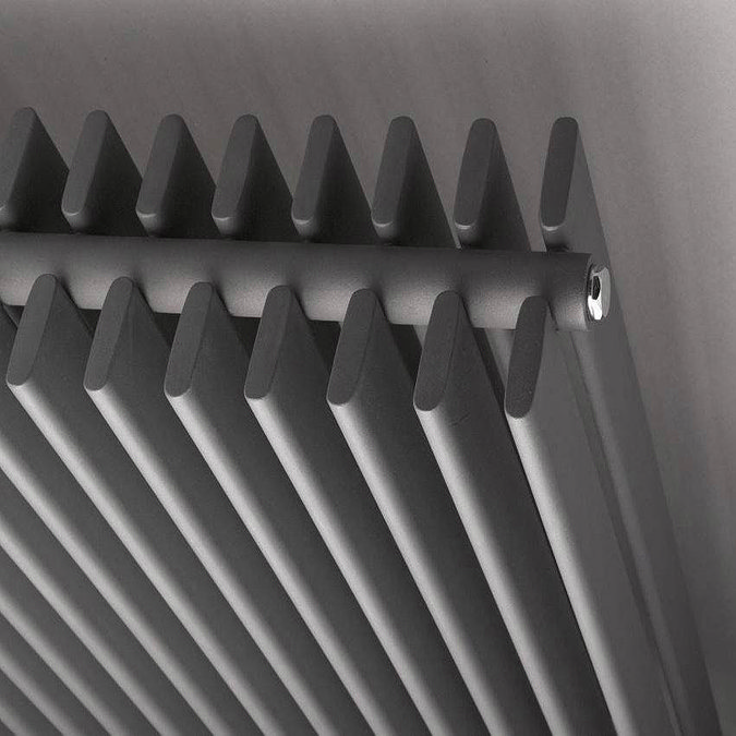 Hudson Reed Fin Floor Mounted Double Panel Radiator Standard Large Image