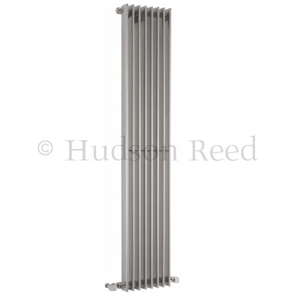 Hudson Reed Fin Vertical Single Panel Radiator - 1500 x 304mm at ...