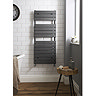 Hudson Reed Flat Panel Designer Radiator 1213 x 500mm - Anthracite - HLA35 Profile Large Image