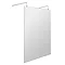 Hudson Reed Free Standing Wet Room Screen with Double Support Arms  Profile Large Image