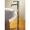 Ultra Freestanding Helix Single Lever Mono Bath Filler - Chrome Profile Large Image