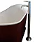 Ultra Freestanding Helix Single Lever Mono Bath Filler - Chrome Large Image