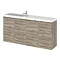 Hudson Reed Fusion 1000mm Driftwood Compact Wall Hung Unit & Basin Large Image