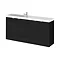 Hudson Reed Fusion 1000mm Hacienda Black Compact Wall Hung Unit & Basin