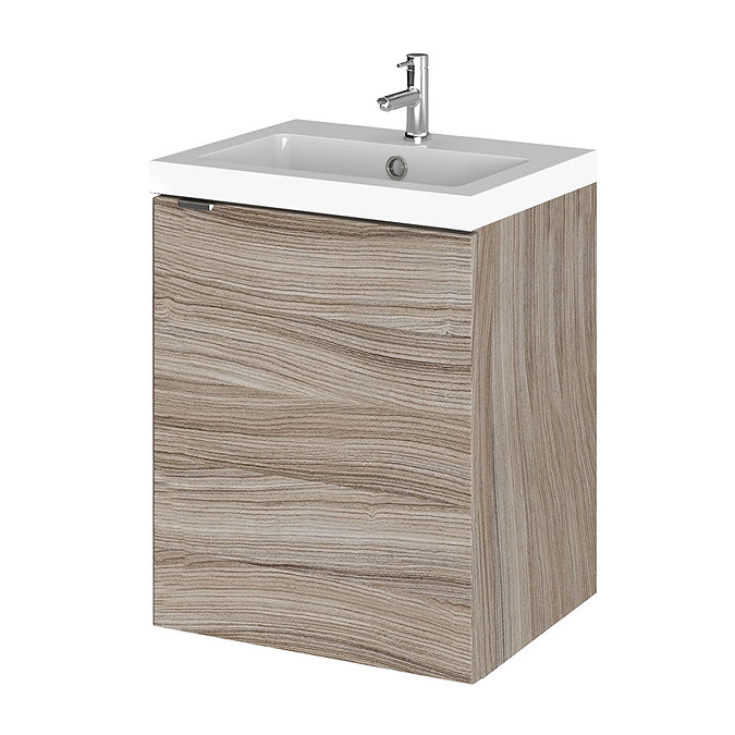 Hudson Reed Fusion 400mm Driftwood Full Depth Wall Hung Unit & Basin Large Image