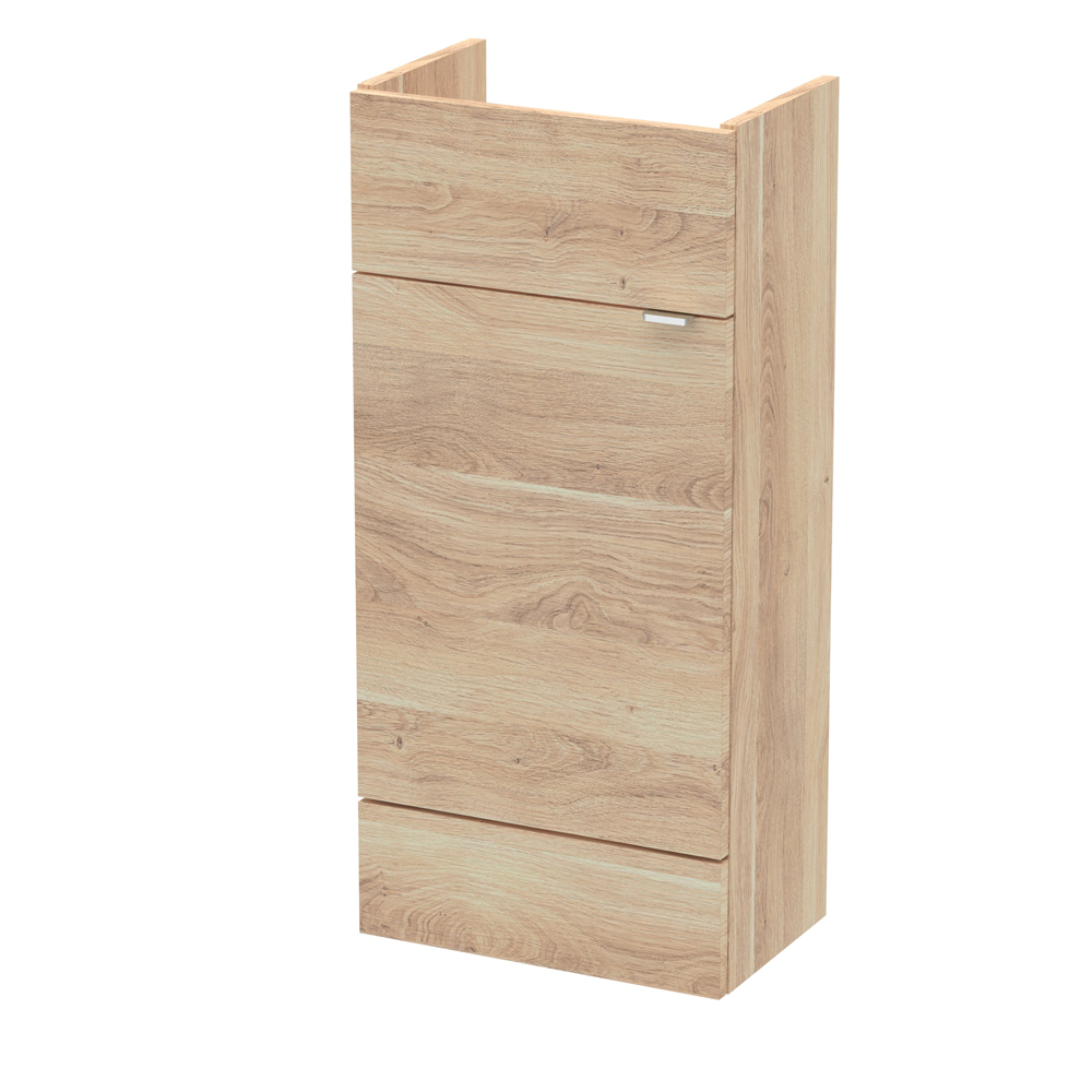 Hudson Reed Fusion 400x255mm Bleached Oak Compact Vanity Unit - OFF3003