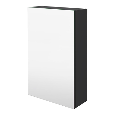 Hudson Reed Fusion 450mm Gloss Grey Mirror Unit