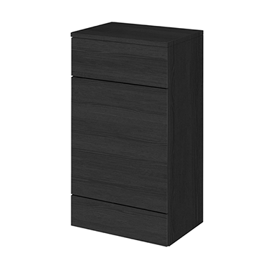 Hudson Reed Fusion 500x355mm Hacienda Black Full Depth WC Unit with Coordinating Top