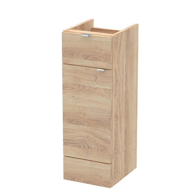 Hudson Reed Fusion Bleached Oak 300x355mm Drawer Lined Full Depth Base ...