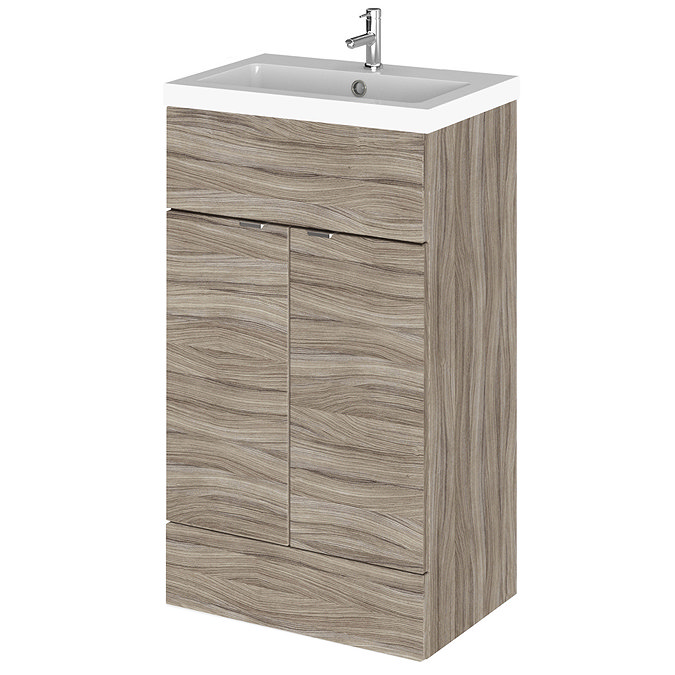 Hudson Reed Fusion Driftwood 505x360mm Vanity Unit & Basin Large Image