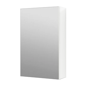 Hudson Reed Fusion Gloss White 450mm Mirror Unit - OFF116