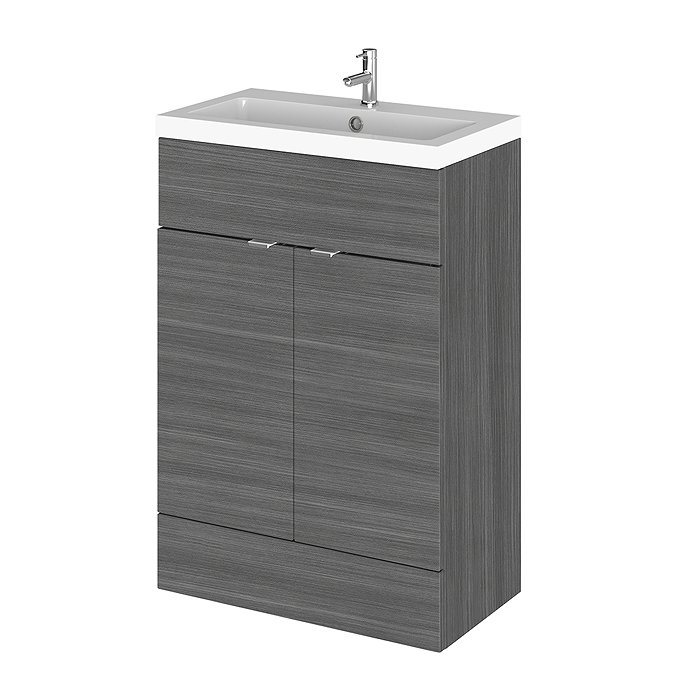 Hudson Reed Fusion Grey Avola 605x360mm Vanity Unit & Basin