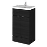 Hudson Reed Fusion Hacienda Black 505x360mm Vanity Unit & Basin