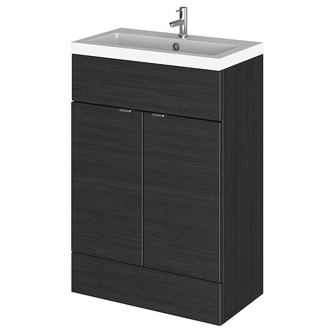 Hudson Reed Fusion Hacienda Black 605x360mm Vanity Unit & Basin Large Image