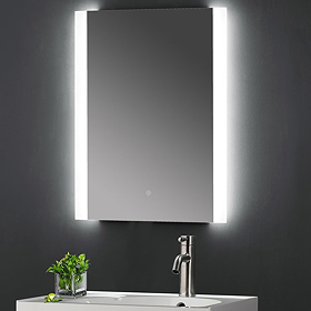 Hudson Reed Glamour LED Touch Sensor Mirror with Demister Pad