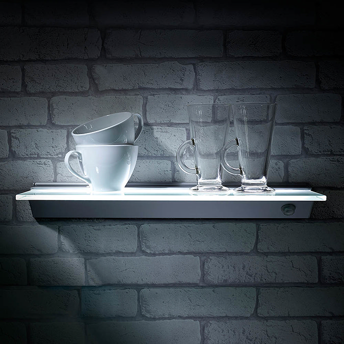 Sensio Florence IP44 LED Glass Shelf Light - SE30156W0  Feature Large Image