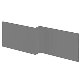 Hudson Reed Gloss Grey 1700 Square Shower Bath Front Panel - OFF973 Medium Image