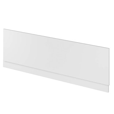 Hudson Reed Gloss White 1700 Front Straight Bath Panel - OFF177  Profile Large Image