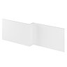 Hudson Reed Gloss White 1700 Square Shower Bath Front Panel - OFF173 Large Image