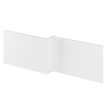 Hudson Reed Gloss White 1700 Square Shower Bath Front Panel - OFF173  Profile Large Image